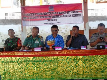 BIMTEK SAT LINMAS DESA KALIANGET TAHUN 2018